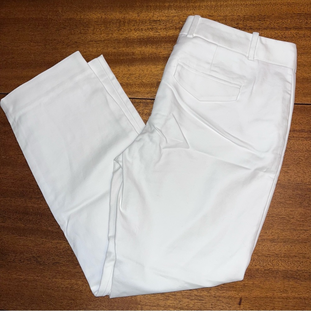 Gap Slim Cropped White Slacks - image 2